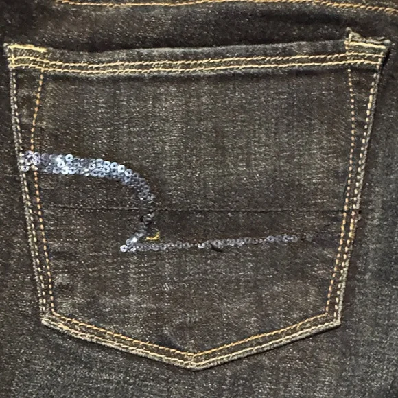 American Eagle Outfitters Skinny Kick Dark Wash Jeans - Picture 5 of 8